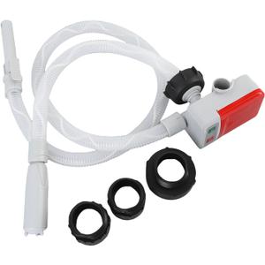 generic Portable Power Battery Pump with Auto Stop 2.4GPM Battery Operated Electric Siphon Pump with 3 Adapters for Gasoline Derv Water