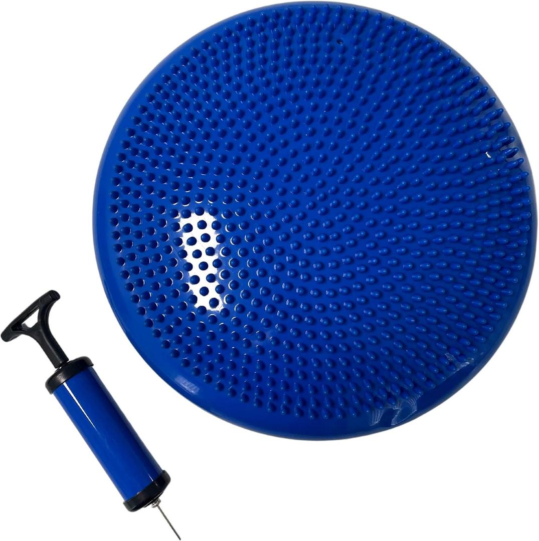 Inflatable Balance Disc Wobble Cushion to Improve Balance Fitness and Core Stability