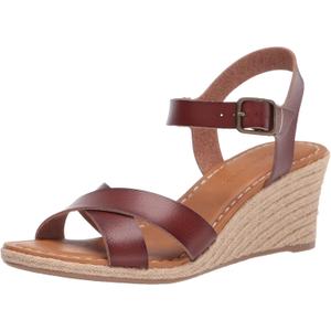 Amazon Essentials Women's Ankle Strap Espadrille Wedge Sandal 8