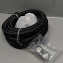 EVIL ENERGY 12AN Fuel Line Kit,AN12 Braided Nylon Fuel Hose CPE 10FT Black