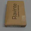 Ravinte 25 Pack Matte Black Round Cabinet Hardware Knobs, Solid Zinc Alloy Single Hole Drawer Pulls Dresser Knobs for Kitchen, Bathroom Furniture