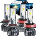 Colorado Dedicated Accessory,Fit for 2015 2016 2017 2018 2019 2020 Colorado,6000 K Dedicated 05 H 11 L,Plug and Play,No Errors,Pack of 4