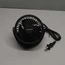 Gaiatop Desk Fan, 5-Inch Portable Electric Table Desktop Air Circulator Fans, Small but Powerful with 3 Speed 360° Adjustable Tilt for Cooling Home Dorm Office Bedroom Bathroom Kitchen, Black