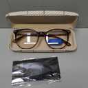 Gaoye Blue Light Blocking Glasses, Retro Round Eyewear Frame Anti Eyestrain Computer Glasses for Women Men (Tea Leopard/Transparent Lens) (Tea Leopard/Transparent Lens)