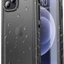 SPORTLINK for iPhone 12 Pro Max Waterproof Case, Black