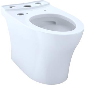 TOTO® Aquia® IV Elongated Universal Height Skirted Toilet Bowl with CEFIONTECT®, WASHLET®+ Ready, Cotton White - CT446CEFGNT40#01