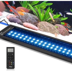 hygger Advanced Remote Control Aquarium Light Customizable Full Spectrum Fish Tank LED with DIY, Default & Weather Mode Freshwater Planted Tank (24W for 18~24inch Tank)