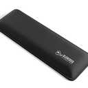 Glorious Wrist Pad/Rest - Compact - Black - Mechanical Keyboards, Stitched Edges, Ergonomic | 12x4 inches | 25mm/1in Thick (GWR-75) Compact (Black)