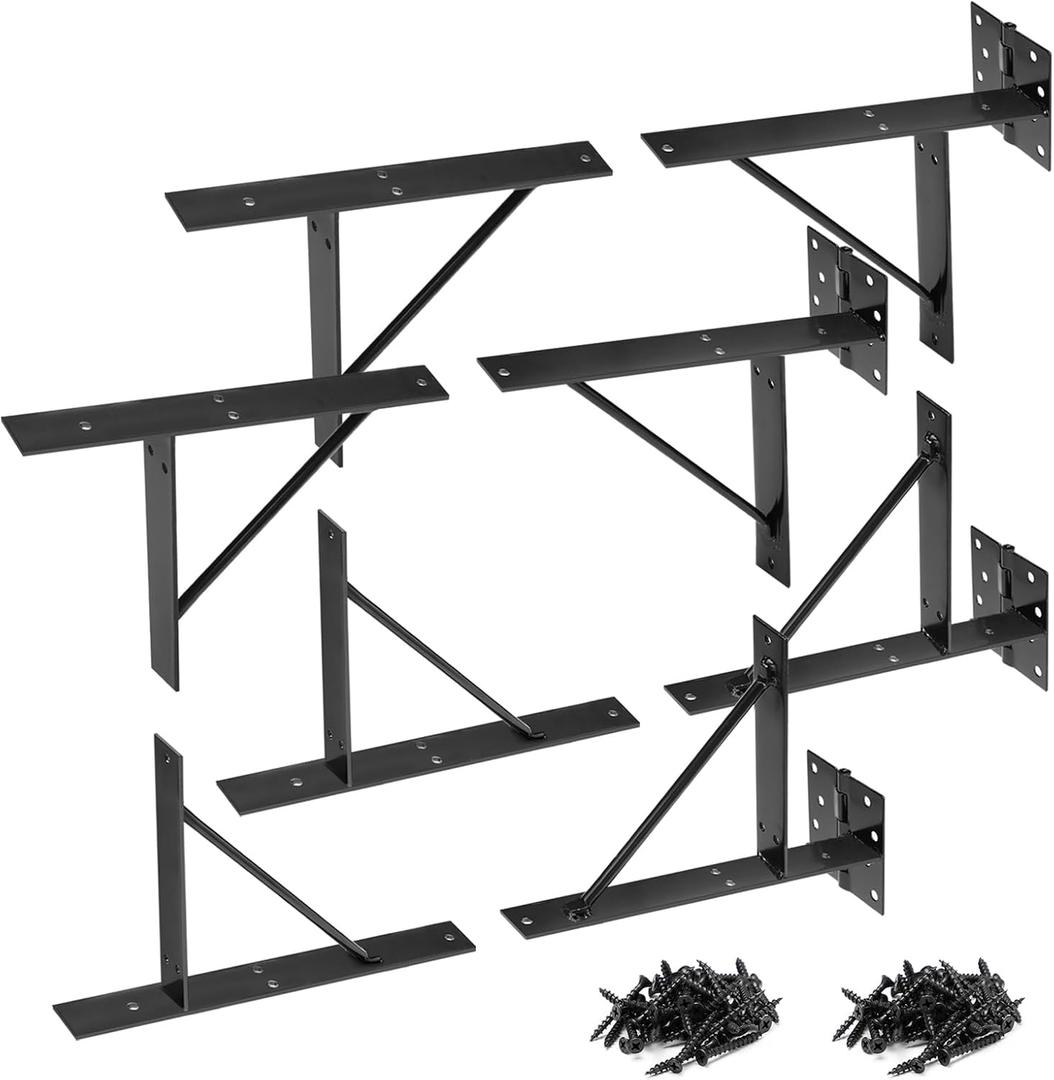 Heavy Duty Fence Gate Kit Gate Hardware No Sag Kit 2x4s Adjustable for Wooden Fence Gate Windows Shed Doors (2 Sets)