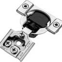 Ravinte 10 Pack 5 Pairs 3/4 inch Overlay Soft Close Hinges for Kitchen Cabinet Hinges Satin Nickel Hidden Hinges Stainless Steel Concealed Hinge self Closing