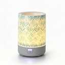 TTJ Eucalyptus Leaf Ceramic Wax Melt Warmer with Timer, Electric No-Flame Wax Melter for Scented Wax Cubes, Decorative Fragrance Wax Burner for Bedroom Home Decor,Grass