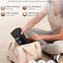 Cordless Calf Massager with Heat and Compression : Rechargeable Leg Compression Massager with 5 Modes, 5 Intensities for Pain Relief and Circulation - Calf Massage Device for Muscle Recovery