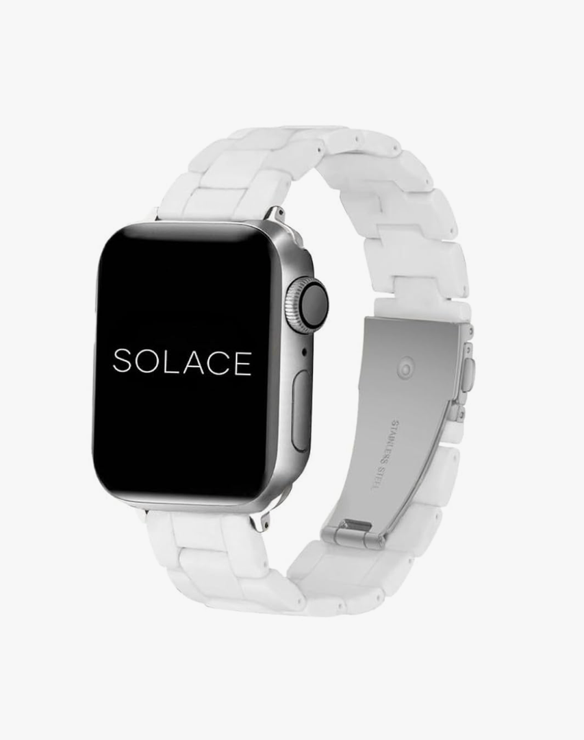 Solace Bands Lightweight Perma Watch Band - Universal Fit for Apple Watch Bands for Women and Men, iWatch Bands for 42mm 44mm 45mm  (Matte Solid)