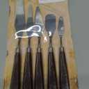 5 Pieces Set Cake Cream Spatulas, Stainless Steel Cake Decorating Knife, Angled Icing & Decorating Spatula with Stainless Steel Spatula + Wood Handle, Mixing Scraper, Baking Pastry Tool