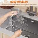 Display Stand Organizer Room Decor - 4 Tier Acrylic Shelves Clear Display Risers, Perfume Organizer Stand,Cupcakes Stand Holder, Desserts Shelves Organizer and Decor for Bedroom, Bathroom, Party, 1 Pack(9 Inch ,1 Pack)