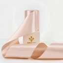 MEEDEE Rose Gold Satin 3 Inch Ribbon Lux Double Faced Satin Ribbon Christmas By 10 Yards Tree Ribbons Rose Gold Ribbons for Christmas Tree, Weddings, Flower Bouquet