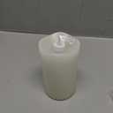 Flickering Flameless Candles with 3D Moving Flame, Last 1000+ Hours Battery Operated Candles with Timer, Ivory Real Wax Pillar Electric LED Candle for Wedding Christmas Party/3" x 5"