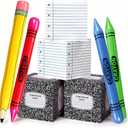 Realspring 8 Pcs Graduation Decorations Large Classroom Theme Balloon Boxes Large Inflatable Pencil Crayon for Class of 2026 Congrats Grad Preschool Kindergarten Back to School Decor(Elegant Style)