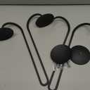 Wall Candle Holder Set of Two, Metal Black Candle Sconces Wall Decor, Hanging Candle Holder Fits Taper Candle/LED Tea Lights, Wedding Housewarming Gifts for Farmhouse Living Room Fireplace (Double-arm 2pcs)