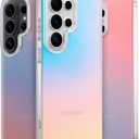 LONLI Hue Case for Samsung Galaxy S26 Ultra - Fluorescent Holographic Iridescent Phone Case - [Raised Camera Frame] - Cute and Unique Phone Cover for Girls and Women