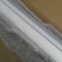 Cordless Zebra Blinds for Windows, Dual Layer Day Night Light Filtering Privacy Window Shades, Free-Stop Pull Down Roller Shades for Home, Office, Bedroom, Curved Valance(Jacquard-Gray, Custom Size)