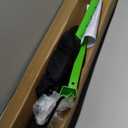 Adjustable Cargo Bars, 40" to 79" Non-Slip Truck Bed Divider, Cargo Bar for Pickup Truck Bed Cargo Bars for SUVs, Trailers, Vans, with Cargo Net Organizer and Divider Bar, 1-Pack, Green