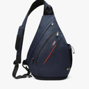 TUDEQU Sling backpack, 8 Pockets Sling Bag Crossbody, 19L Large Sling Bag for Men Travel Crossbody Backpack Hiking Outdoor
