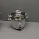 Aroma Housewares 14-Cup (Cooked) / 3Qt. Select Stainless Pot-Style Rice Cooker, & Food Steamer, One-Touch Operation, Automatic Keep Warm Mode, White (ARC-757-1SG)