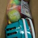 200Pcs Mini Play Kitchen Accessories for Kids, Pretend Cooking Playset with Cookware, Tableware & 2 Fruit Sets, Learning Gift for Girls, Boys, Toddlers, Green