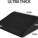 HOMBYS High Density Foam Car Seat Cushions for Short People,Car Booster Seat for Short Drivers,Ultra Thick Adult Booster Seat for Car Driving,Wedge Seat Cushion 6" Thickness,Black Mesh Cover