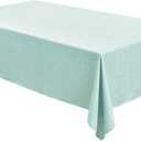 Table Cloth Rectangular Waterproof Faux Linen Table Cover for Dining,Parties Wedding Sage Green Farmhouse 52x70 Stain Resistant Wrinkle Free Decorative 1 Pack