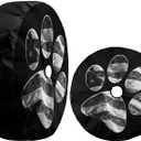 Paws US American Flag Spare Tire Cover with Backup Camera Hole Wheel Tire Cover Fit Trailer, RV, SUV and Many Vehicle 17inch
