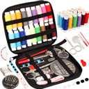 2 x Sewing Kit Basic,Marcoon Needle and Thread Kit with Sewing Supplies and Accessories for Adults,Beginner,Home,Travel,Emergency Including Scissors,Measure Tape,Needle Threader and More (1-18 Colors)