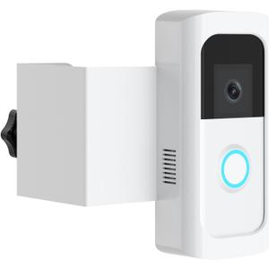 Anti-Theft Video Doorbell Mount, Doorbell Door Bracket No Drilling Compatible with Video Doorbell 2/ (2020 Release)/ Battery Doorbell Plus/Pro for Houses, Apartments, Rentals (White)