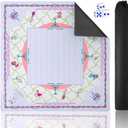 American Mahjong Mat(33"x33") with Black Carrying Bag&Dice,Anti-Slip, Noise-Reducing Gaming Mat for Mahjong/Poker/Board Games/Card Games/Dominoes