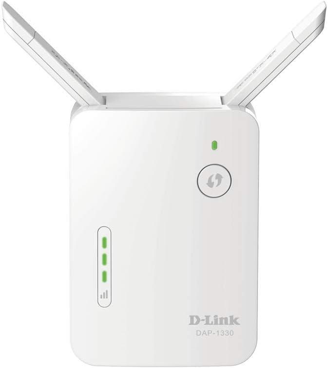 D-Link Wifi Extender N300 Range Wall Signal Booster Ethernet Wireless Internet Network Repeater (DAP-1330), Pack of 2