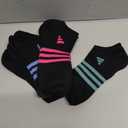 Women's No Show Addida Socks, Medium