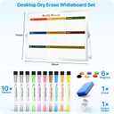Marsrock Weekly Calendar Whiteboard with Stand, Dry Erase Magnetic 16"x12"