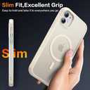 Magnetic for iPhone 11 Phone Case-Compatible with MagSafe-Slim Translucent Matte-Military Grade Drop Protection Phone Case for iPhone 11 6.1",Beige