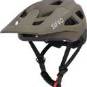 SIFVO Bike Helmets for Men and Women, Mountain Bike Helmet with Extended Visor Helmets for Adults Adjustable Bicycle MTB Helmet 55-61cm (Military Green)