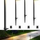 SUNVIE 3CCT Low Voltage Pathway Lights Wired Pathway Lights Outdoor 5W 3000K Anti Glare LED Low Voltage Landscape Lighting Waterproof Landscape Path Lights for Walkway Backyard Garden Patio, 4 Pack