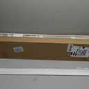 LEVOLOR Basics 2 Faux Wood Horizontal Blinds for Indoor Windows, 35 W x 64 H, Cordless Light Filtering Window Shade for Any Room, White