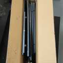 DWANTON Dog Crate Furniture with Cushion, Wooden Kennel Table with Double Doors, Indoor Dog House, Small/Medium/Large Size, 27.2" L, Black