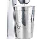Hamilton Beach DrinkMaster Electric Drink Mixer, Retro Milkshake Maker & Milk Frother, 2 Speeds, Extra-Large 28 oz. Stainless Steel Cup, Classic Chrome