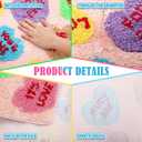 Dunzy Valentine's Day Conversation Heart Bathroom Rug 36x24 Inch Valentine's Day Love Candy Heart Welcome Door Mat Casual, Low Pile, Kitchen Decor Indoor Outdoor Party Decoration