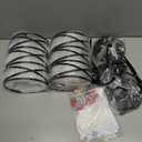 2 Pack Pendant Light Kitchen Island Pendant Lighting, Hanging Light with Spiral Cage Frosted Glass Shade, Black Modern Indoor Hanging Lamp