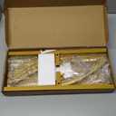 Asee'm 6.6FT Metal Arch Backdrop Stand Gold Arched Backdrop Frame for Wedding Party Ceremony Birthday Bridal Baby Shower Garden Floral Balloon Arch Decoration