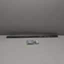 Ivilon Window Curtain Rod Decorative End Cap Design, 1 Inch Rod, 28 to 48 Inch. Black
