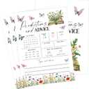 Storybook Baby Shower Games, Wildflower Butterfly Predictions And Advice Game for 30 Guests with Game Cards, Gender Reveal, Baby Shower Supplies & Decorations (DV44)
