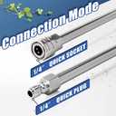 RIDGE WASHER Pressure Washer Wand Extension, 120 Inch Replacement Pressure Washer Lance, Stainless Steel Power Washer Extender Wand, 1/4 Quick Connect Fitting, 4000 PSI (2 Wands 60" Each Wand )